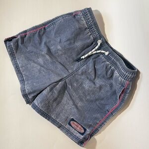 Vineyard Vines Island Swim Trunks Boys Size 7 Sun faded blue pink piping